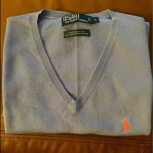 Light Blue Ralph Lauren Polo Sweater Vest